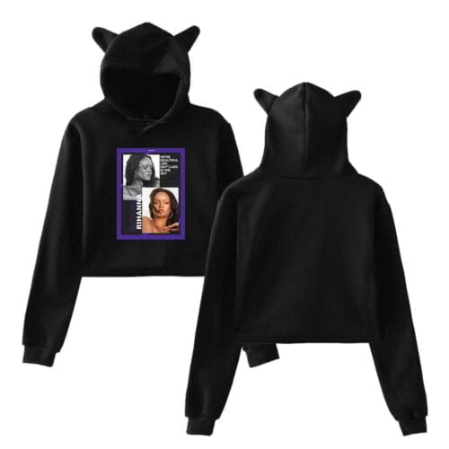 Rihanna Cropped Hoodie #5