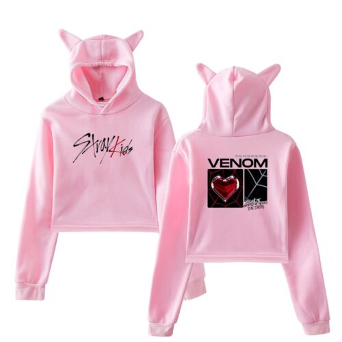 Stray Kids Venom Cropped Hoodie + Socks