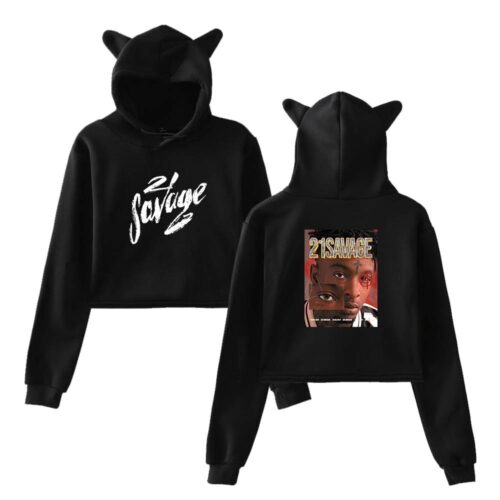 21 Savage Cropped Hoodie #4